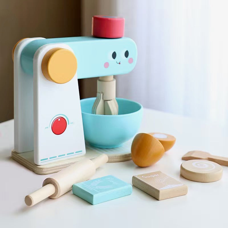 Wooden Toy Cake Mixer
