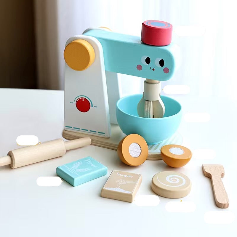 Wooden Toy Cake Mixer
