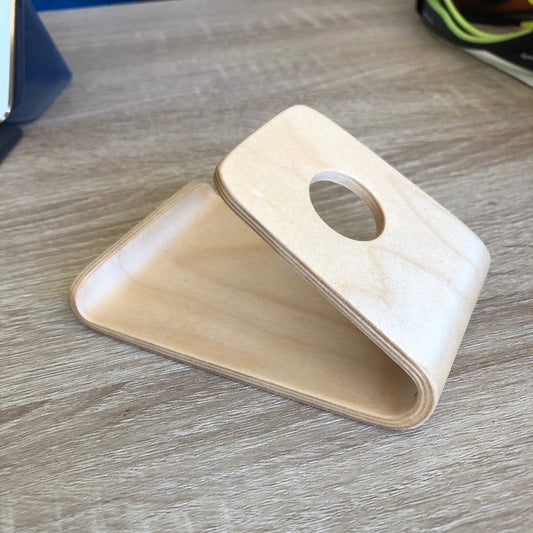 Bentwood phone stand