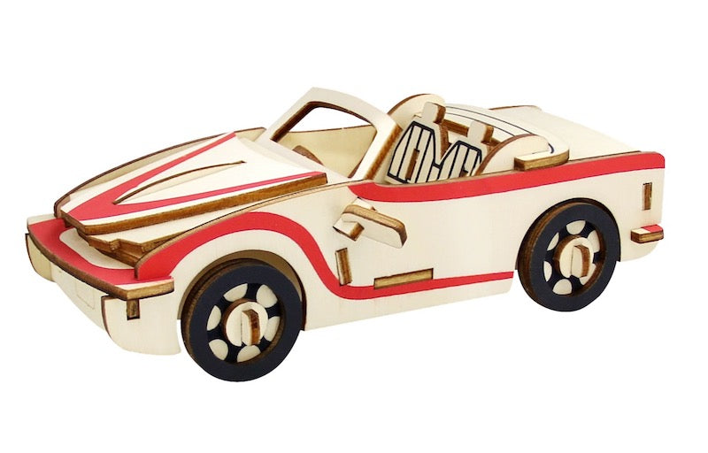 3D Wooden Puzzle sports car