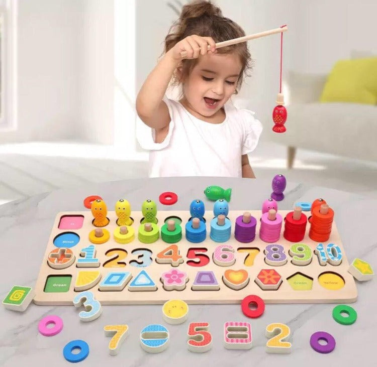 Learning puzzle with Magnetic Fishing