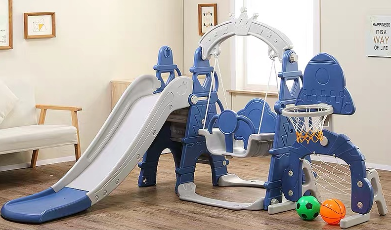 swing Slide Set with Hoop and Goal