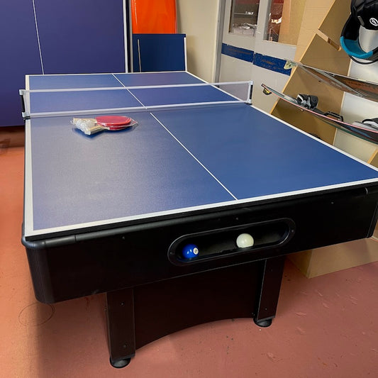 7ft Pool Table. (X02) with Table Tennis Top