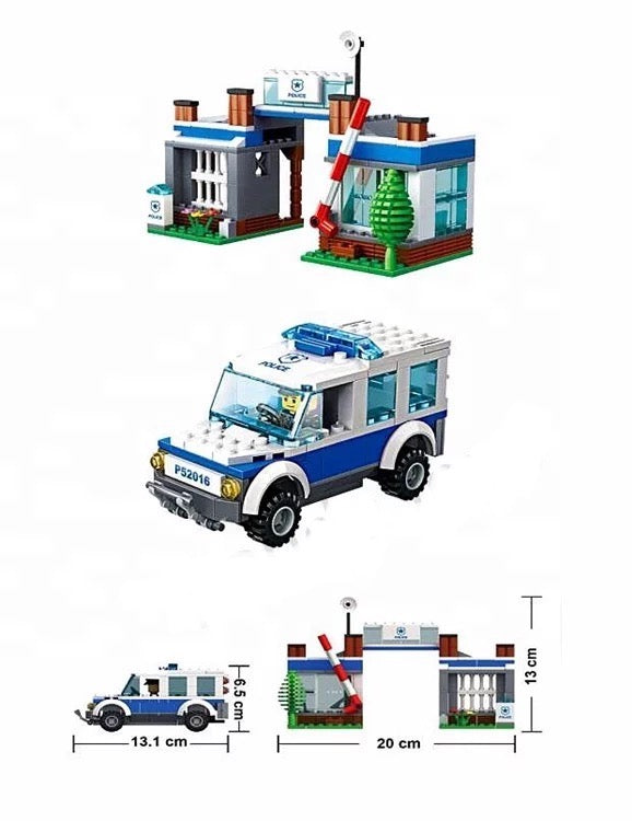 Building Block (Lego Compatible) Police Set