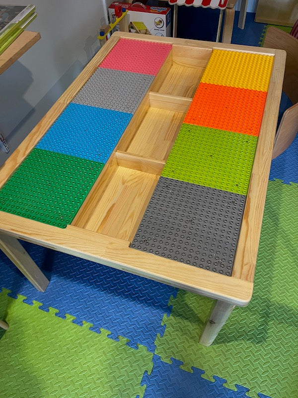 Solid Wood Building Block Table