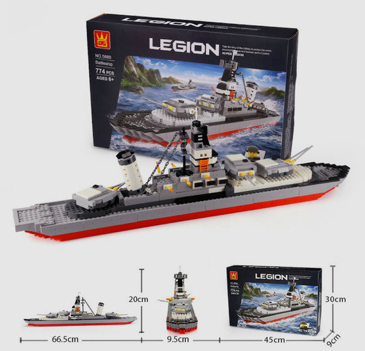 Building Block (Lego Compatible) Battleship