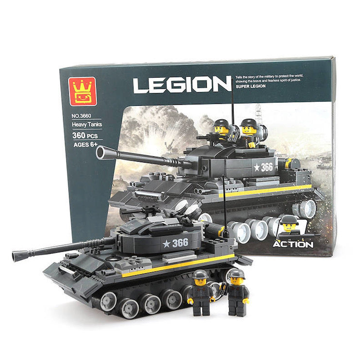 Building Block (Lego Compatible) Army Tank