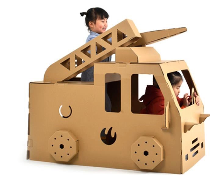 Cardboard Creations Fire Truck