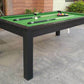 Dining Pool Table Black / Green