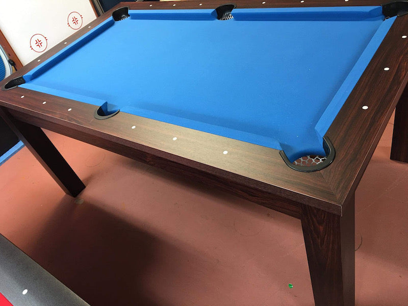 Dining Pool Table Brown Blue