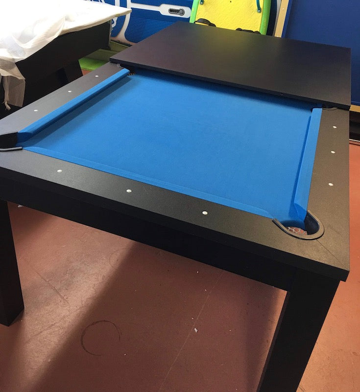 Dining Pool Table Black Blue