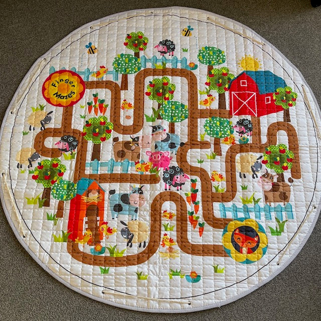 Quilted Drawstring Playmat with Pattern