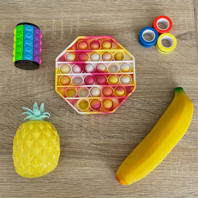 Fruit Squeeze, Puzzle and Pop Fidget Pack