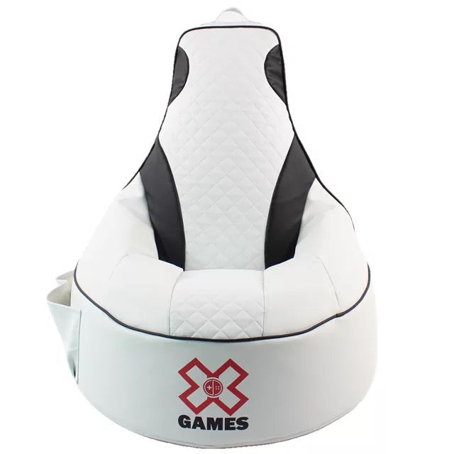 Luxury Gaming Bean Bag In Black Or White PU   GamingBeanBagPUwhite 