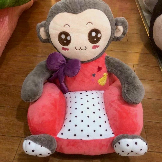 Kids Animal Cushion Seat Monkey Pink