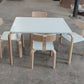kids table and 4 chairs set