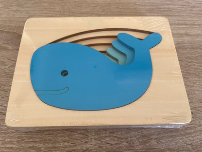 Layered Puzzle Whale