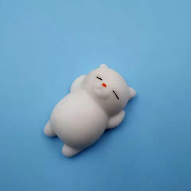 Mini squishie white kitten