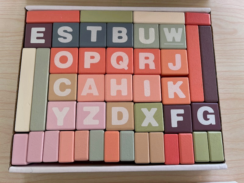 Block Set Pastel Pastel Building Block Set
