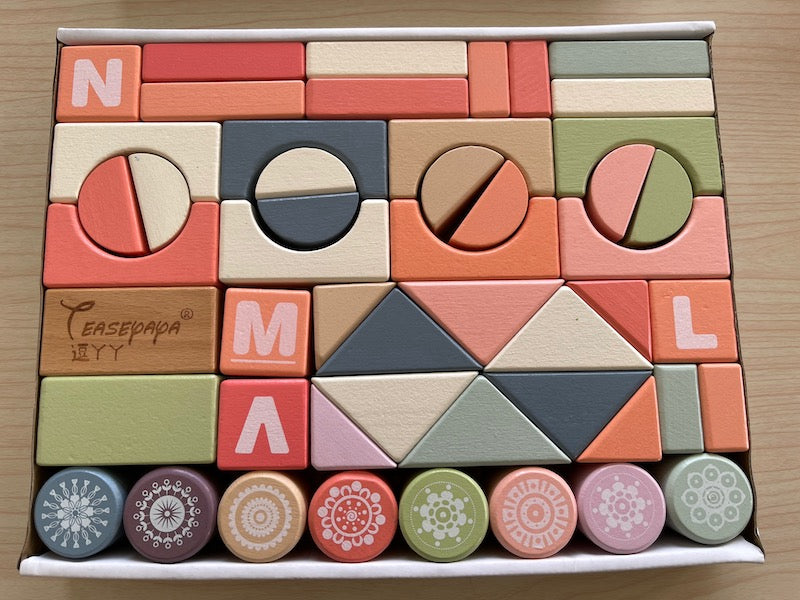 Block Set Pastel Pastel Building Block Set
