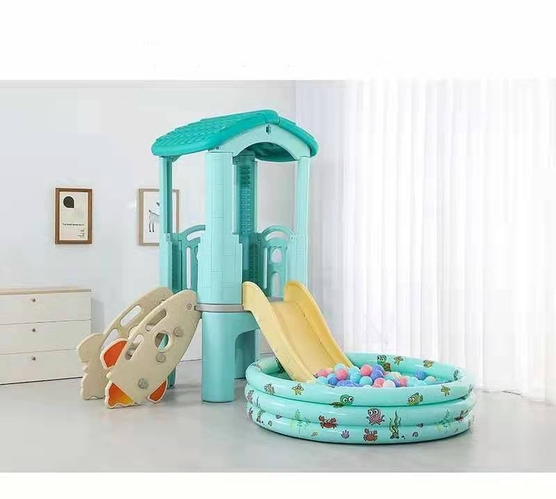 Pastel Playhouse and Slide