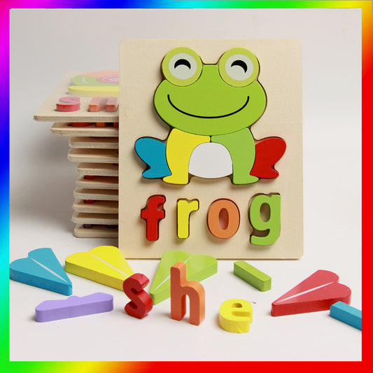 Picture Word Puzzle Frog
