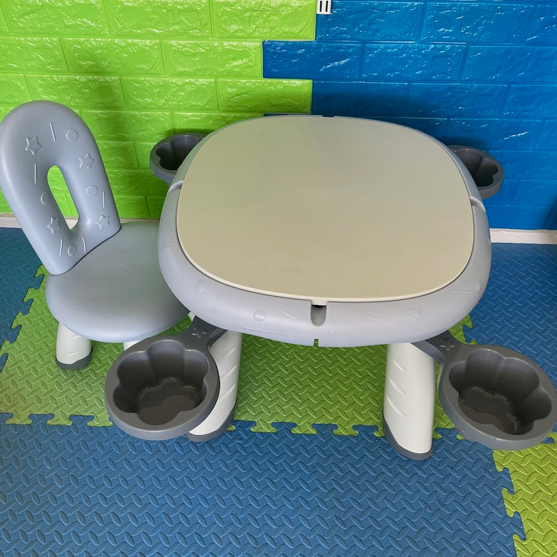 pre-school block table and chair set