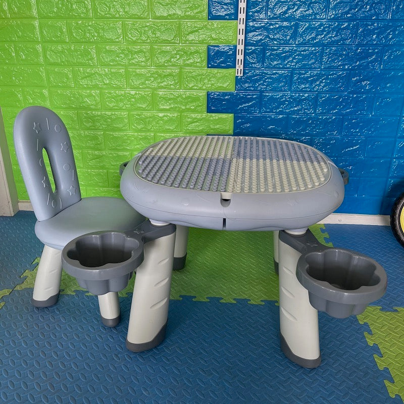 Pre-school block table and chair set