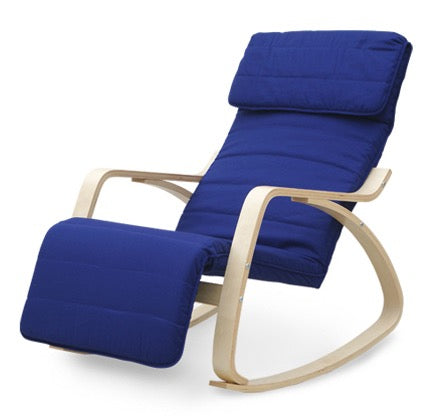 Rocking Recliner Chair blue