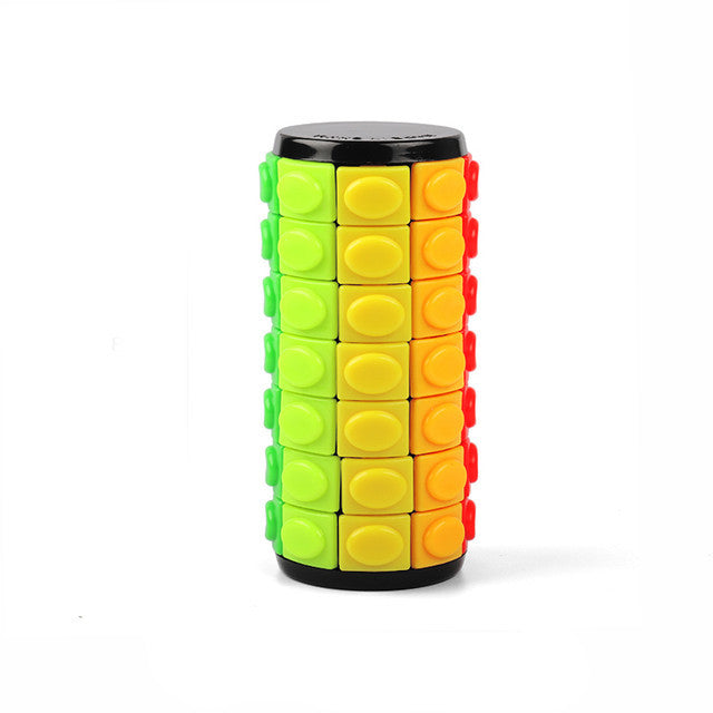 Rotate and Slide Cylinder Puzzle 7 Layer