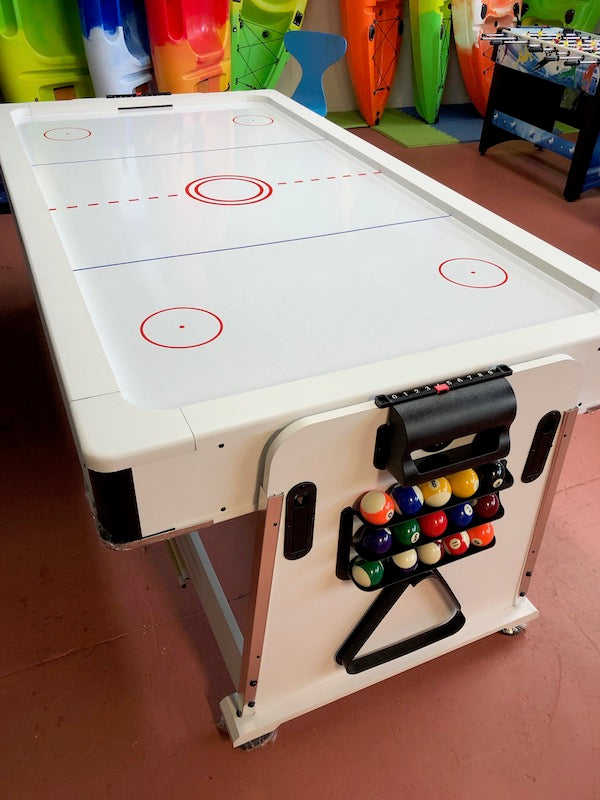 Multifunctional Rotating Pool and Air Hockey Table