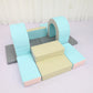 Soft Play Curved Double Tunnel Pastel