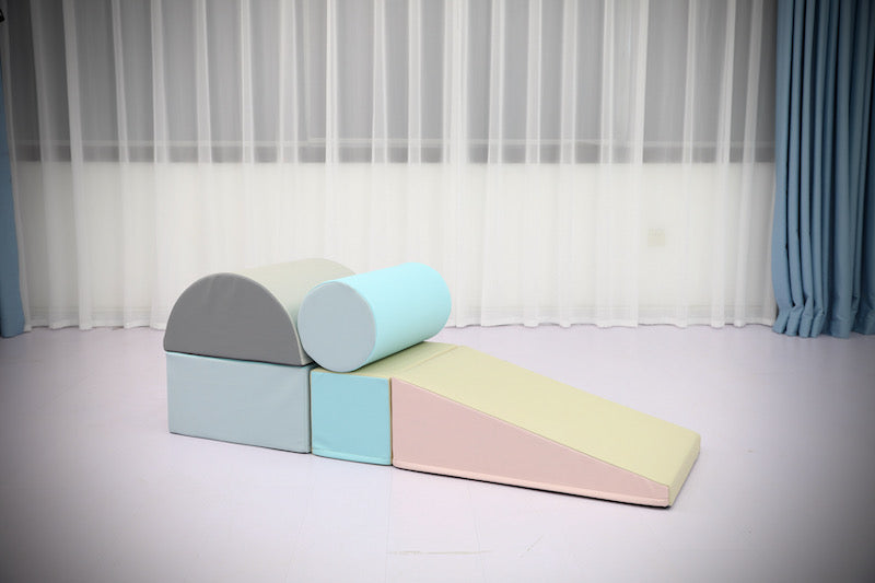 Soft Play Ramp and Roll Pastel