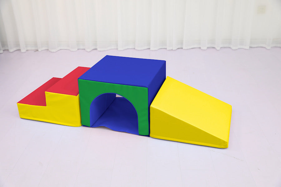 Soft Play Stairs Tunnel Ramp bright