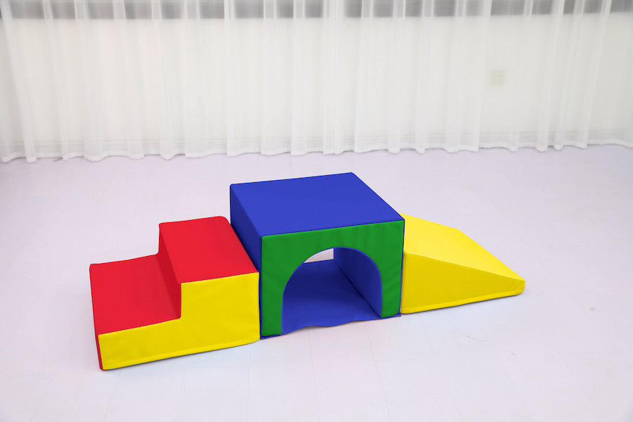 Soft Play Stairs Tunnel Ramp bright