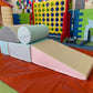 Soft play ramp and roll pastel