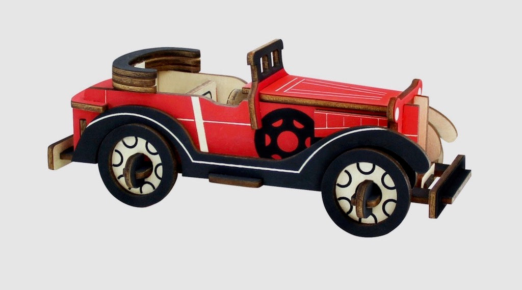3D Wooden Puzzle Classic Car